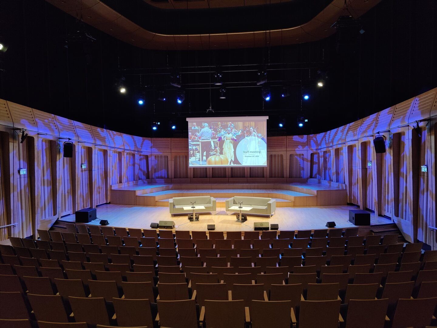 11. Concert hall set up